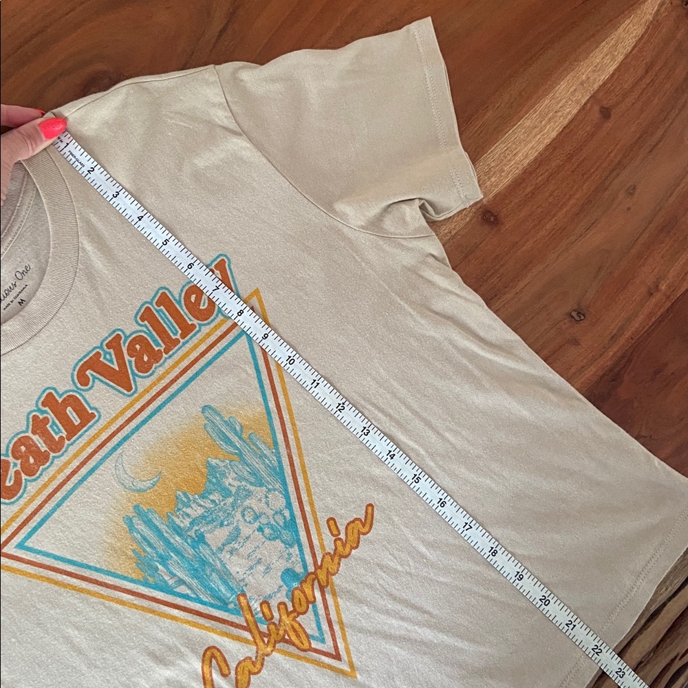 Death Valley cropped tee tan orange desert vibes shirt neutral travel medium - Picture 12 of 12
